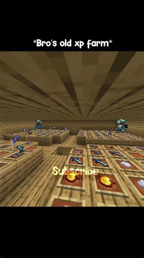 I found bro's old xp farm #minecraft