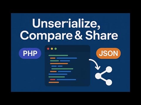 How to compare serialized data and share?