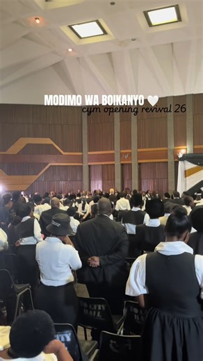 Modimo wa boikanyo🤍#ursca #cym #southernsynodofchoice #openingrevival2026 #fyp