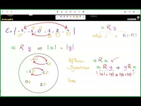 Résumé : Les relations binaires || binary relation