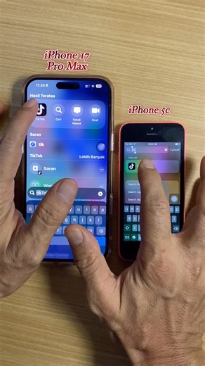 iPhone 17 pro max vs iPhone 5c open tiktok April 2026