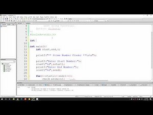 How to print all the prime numbers between two numbers using functions - Week 8 - Task 37