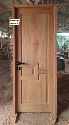 Minimalist MERBAU Door Model D