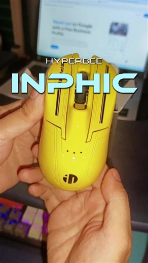 Inphic Hyperbee Gaming Mouse is engineered like. supercar and built for domination, inspired by the aerodynamic curves of elite sportscar, Hyperbee doesn’t just sit on your desk it parks with presence…. #inphic #gamingmouse #supercar
