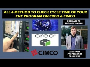 CHECK CYCLE TIME OF CNC PROGRAM USING CREO & CIMCO | URDU / HINDI