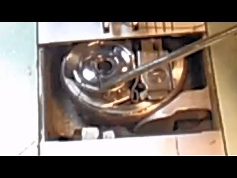 How to install bobbin and thread the bobbin case/holder on a Singer Model 338