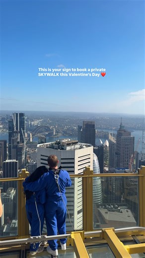 Take your love above and beyond this Valentine's Day with a private SKYWALK at the Sydney Tower Eye ❤️ From the 13th - 15th of Feb, we’re offering a private SKYWALK every hour on Saturday, plus limited sessions on Friday and Sunday. Enjoy an intimate guided tour, heart-stopping photo moments, and the most impressive city views, all to yourselves. #sydneytowereye #visitsydney #valentinesday #thingstodosydney | Sydney Tower Eye