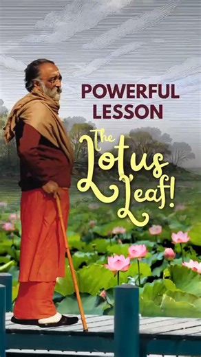 Powerful Lesson | The Lotus Leaf! | Swami Chinmayananda | #ChinmayaMission