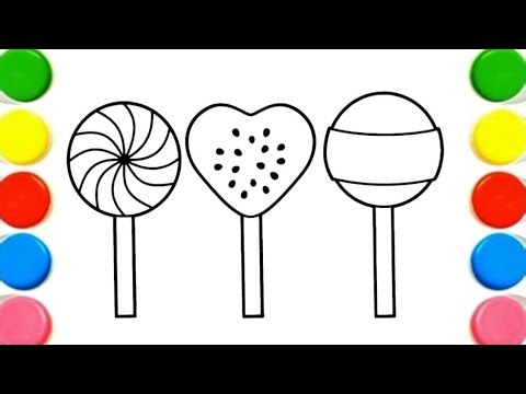 Easy drawing a candy/ how to draw candy #coloring #drawingtutorial #easydrawingforkids