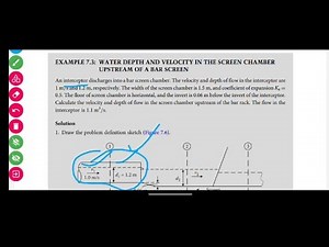 Screen numericals Part 1 (wastewater treatment unit design)