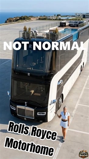 Rolls Royce RV? This 2-Story Luxury Motorhome Looks Unreal 😳#LuxuryRV #motorhome #shorts