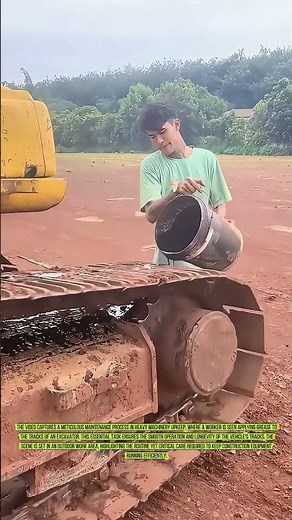 掘削機トラックのグリース塗布技術：精密潤滑