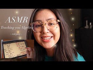 ASMR Teaching you Algebra - Roleplay | iPad sounds, whispering 🤍