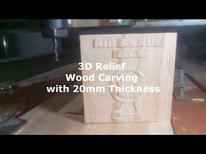 CNC WORKS - How to Make a 3D Relief Carving on Wood?