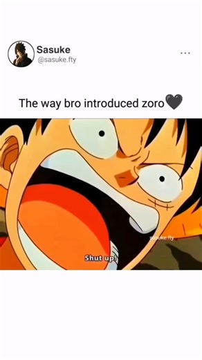 Sasuke Fty on Instagram: "Luffy introducing zoro in front of lion🤣🤣 . . #luffy #zoro #sanji #blacklegsanji #strawhatluffy #piratehunterzoro #roronoazoro #vinsmokesanji #sasuke #nami #franky #nicorobin #naruto #goku #funny #narutoshippuden #dbz #blackbeard #robin #nico #animeboy #anime #animes #animememes #funnymemes #dragonballz #animefan #manga #animelover #animeedit"
