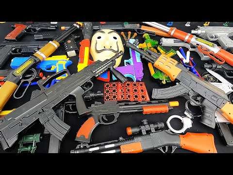 Toy Weapon Armory Uncovered! AK-Style Rifles, Shotguns, Pistols, Ammo Blocks & Mask