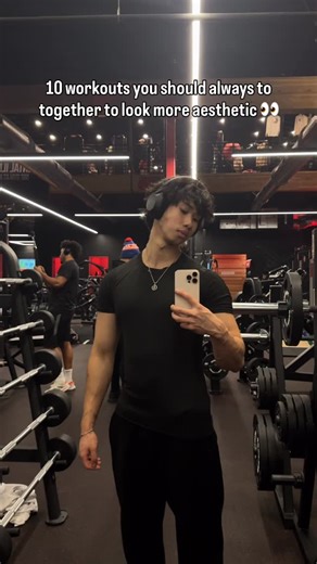 Kai Lin on Instagram: "10 Workouts You Should ALWAYS Do Together To Look More Aesthetic (5 Combos) 🔥 1. Pull-Ups + Rows The width + thickness combo. Pull-ups carve out the V-taper, rows add the density. Put them together and your back goes from eh to photogenic instantly. 2. Incline Dumbbell Press + Cable Flys 😩 (goated) Upper chest + clean lines. Incline builds shape, flys sharpen everything up. This duo makes you look bigger in a shirt without getting blocky. 3. RDLs + Leg Curls 🦵 Hamstring