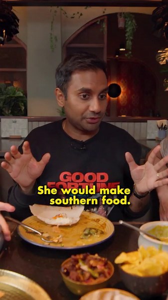 Aziz Ansari fed us his comfort food!