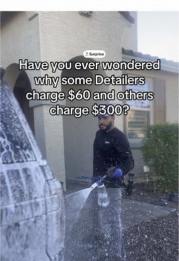 Detailing prices are NOT all the same. $60 vs $300—here’s why the quality, products, and results aren’t equal. New video series coming! Good work ain’t cheap, cheap work ain’t good. #surpriseaz #calvaautodetail #detail #cheap #business