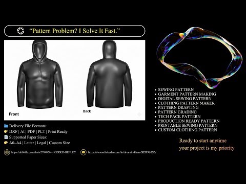 Professional Garment Sewing Pattern & Grading Using Lectra Modaris