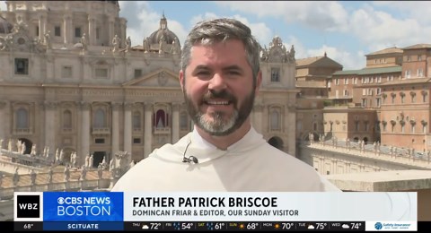 Black smoke pours from the Sistine Chapel chimney again as crowds wait for history to be made