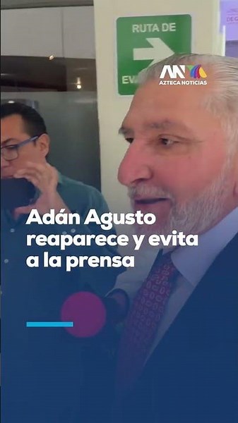 Adán Augusto reappears in the Senate and dodges reporters