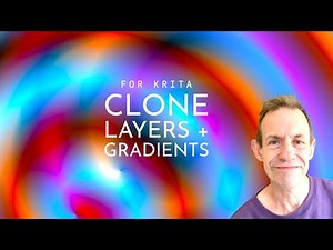 Krita : How To Clone Paint Layer And Gradients Tutorial
