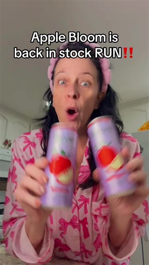 APPLE BLOOM IS FINALLY BACK IN STOCK ... RUN!!!!#BloomEnergy #applebloom #CleanEnergy #energydrink #bloom @Bloom Nutrition