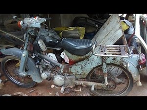 Old Honda Japan Motorcycle Starting Up After 10 Years | Old Motorcycle restoration Part 1