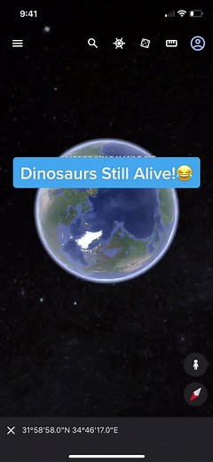 Like and follow for more funny videos!🌎 #JesusisKing#fypシ#viral#foryou#foryoupage#fy#4u#google_earth#funnyvideo#dinosaur
