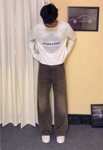 Vintage Brown Baggy Jacket — Classic Oversized Style