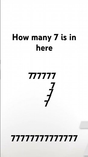 how many 77777777777