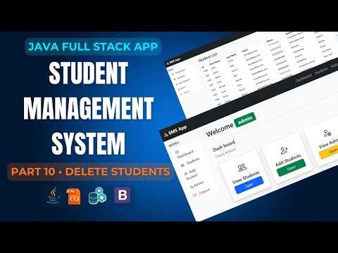 Part 10 | Delete Student Functionality (JSP + JDBC) | Java Student Management System