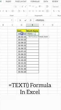 Excel TEXT Formula 💡 Change the date in your style!