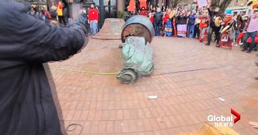 Vancouver’s controversial Gassy Jack statue pulled down