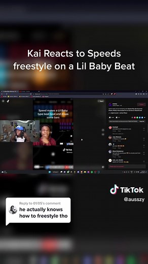 Kai Reacts to Speed's Freestyle on a Lil Baby Beat