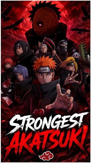 Top 10 Strongest Akatsuki Members Ranked! 🔥 | Naruto Power Scaling Explained #naruto #anime