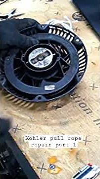 Kohler small engine pull rope repair/ replacement - part 1