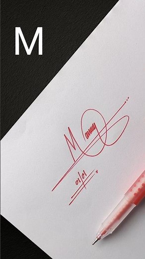 Letter M Unique Signature Idea | Elegant Signature Design