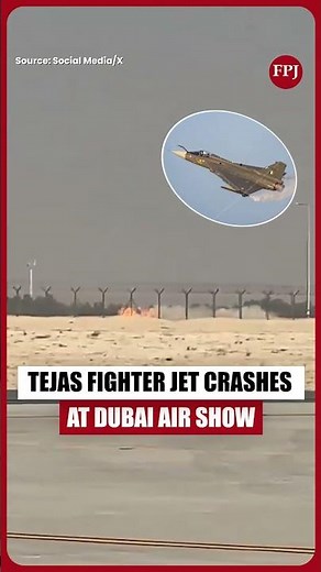 Tejas Fighter Jet Crashes At Dubai Air Show 2025, No Signs Of Pilot Ejection – Watch Horrific Video