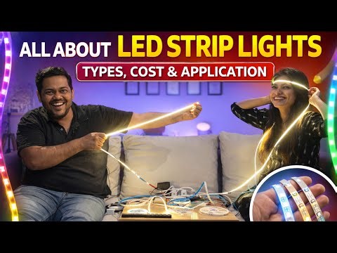 All about LED STRIP Lights | led strip light application , Cost ,type| led strip light kaise lagaye