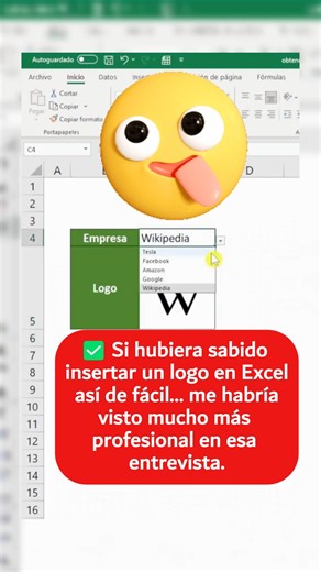✅Si hubiera sabido insertar un logo en Excel así de fácil… me habría visto mucho más profesional en esa entrevista 📊💪 #excel #reelviral #foryouシ #EEUU #miami #English | Aprende Excel desde Cero