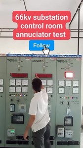 220K views · 1.9K reactions | 66kV Substation Control Room Annunciator Test  | Electrical Engineer  Learn how to perform Annunciator Test in a 66kV Substation Control Room. Step-by-step practical demonstration with safety tips. #66kV #Substation #ControlRoom #AnnunciatorTest #ElectricalEngineer #SubstationMaintenance #PowerSystem #ElectricalSafety | Er Muhammad Miyaji | Facebook