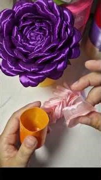 Quick Tutorial on Making Cabbage Roses #Tutorial #cabbagerose #satincabbagerose #satinflower