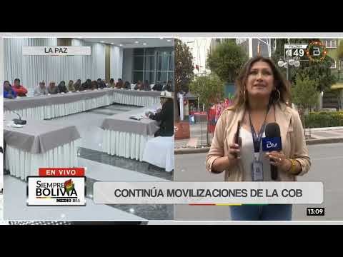 Streets in downtown La Paz are clear after the COB march