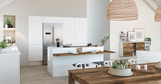 Cuisine blanche : les plus beaux modèles repérés chez les cuisinistes