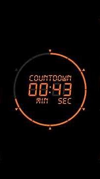 1 minute countdown timer