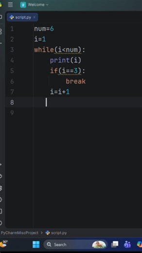 stop infinite loop! use break statement #python #coding