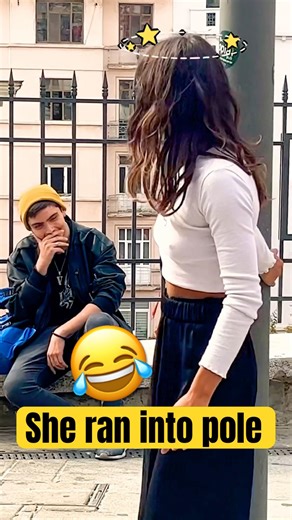 Running into pole 😂#shorts