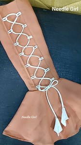 Umbrella Sleeves Design with Loop . . . #howtosew #sewing #sew #dress #sewingtipsandtricks #dressdesign #sewinghacks | Needle Girl